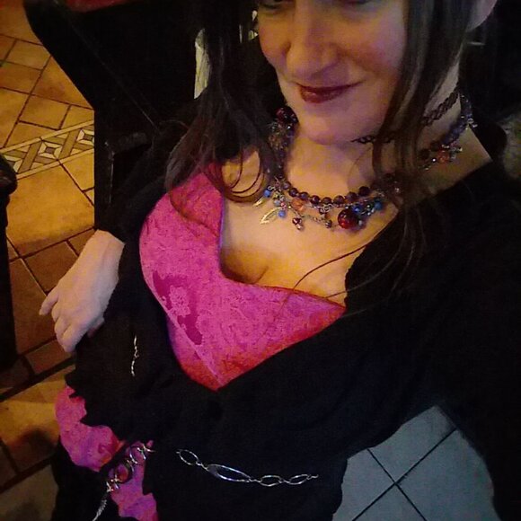 Vintage Hot Pink Guess Bustier Style Top, Size M - Picture 5 of 5